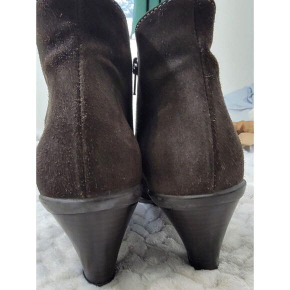 LA CANADIENNE Brown Suede Waterproof Ankle Boots Booties SIZE 8 M 22273 - Picture 5 of 16